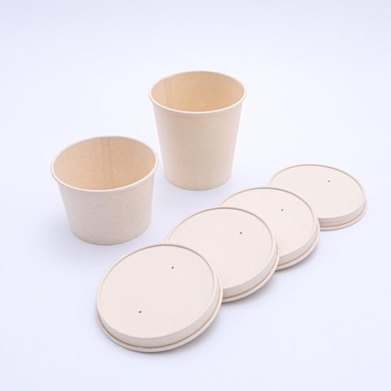 Eco-friendly disposable ice cream cup lid