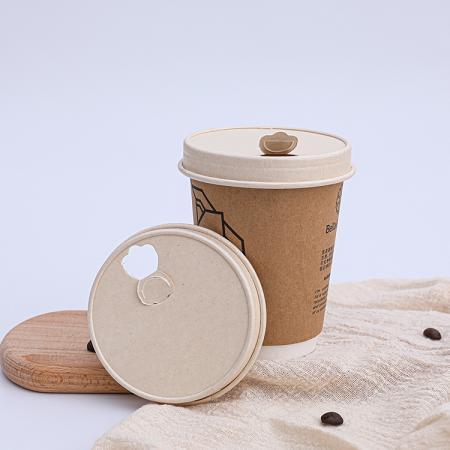 Renewable sustainable paper cup and lid