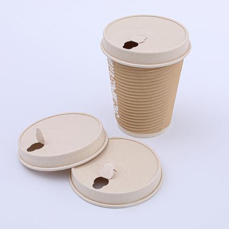 Compostable ecofriendly paper lids for cups