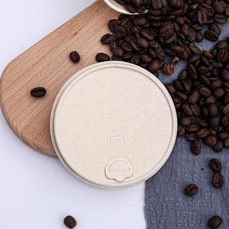 bagasse color aqueous coffee lid