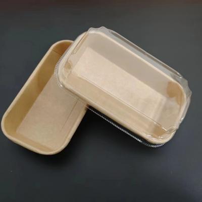 売れ筋のリサイクル可能なクラフト紙寿司食品トレイ容器
    